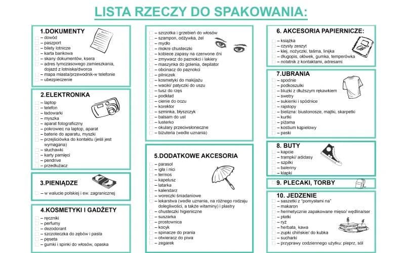 Co zabrać do hotelu? Oto lista niezbędnych rzeczy na wyjazd